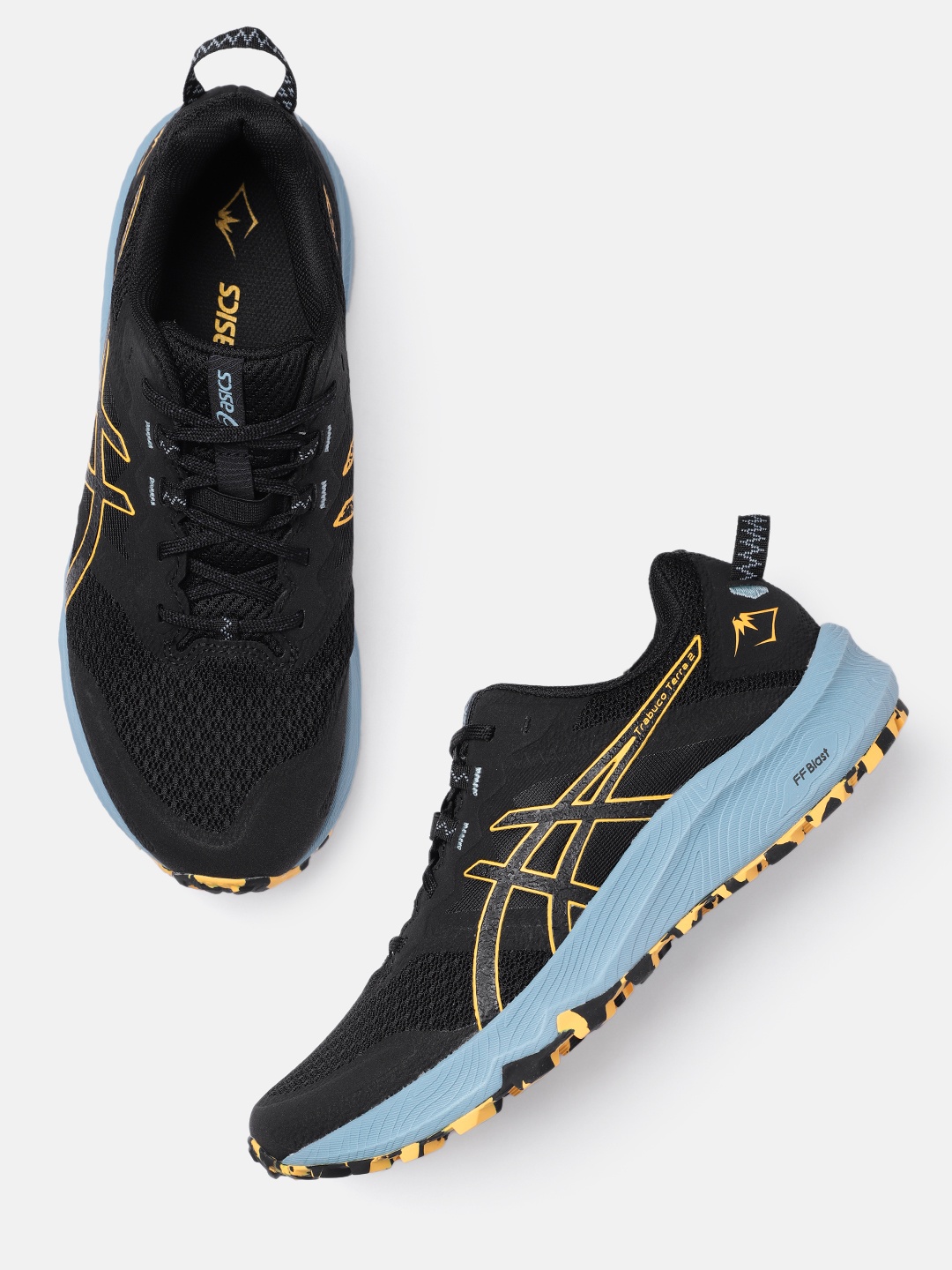 

ASICS Men Trabuco Terra 2 Running Shoes, Black