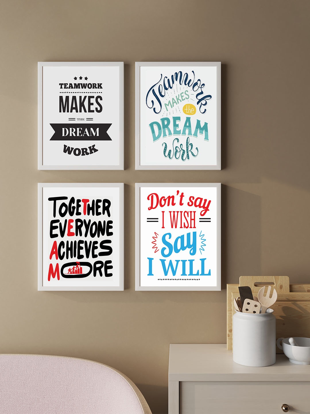 

Art Street Black & White Motivational Quotes Wall Art