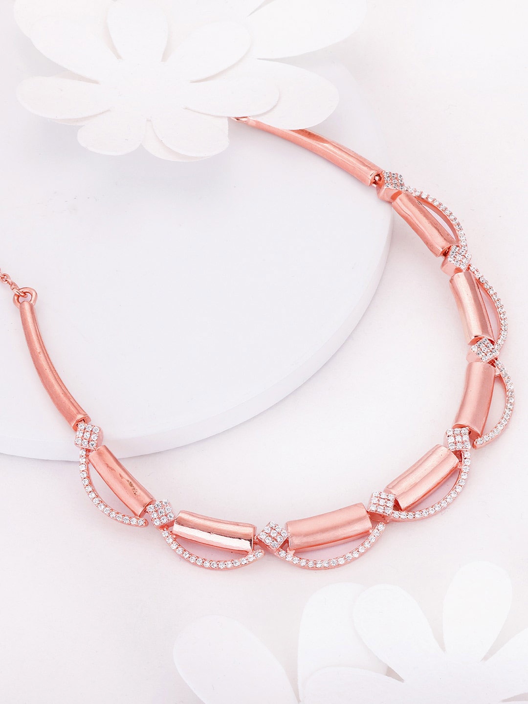 

GIVA Sterling Silver Rose Gold-Plated Necklace