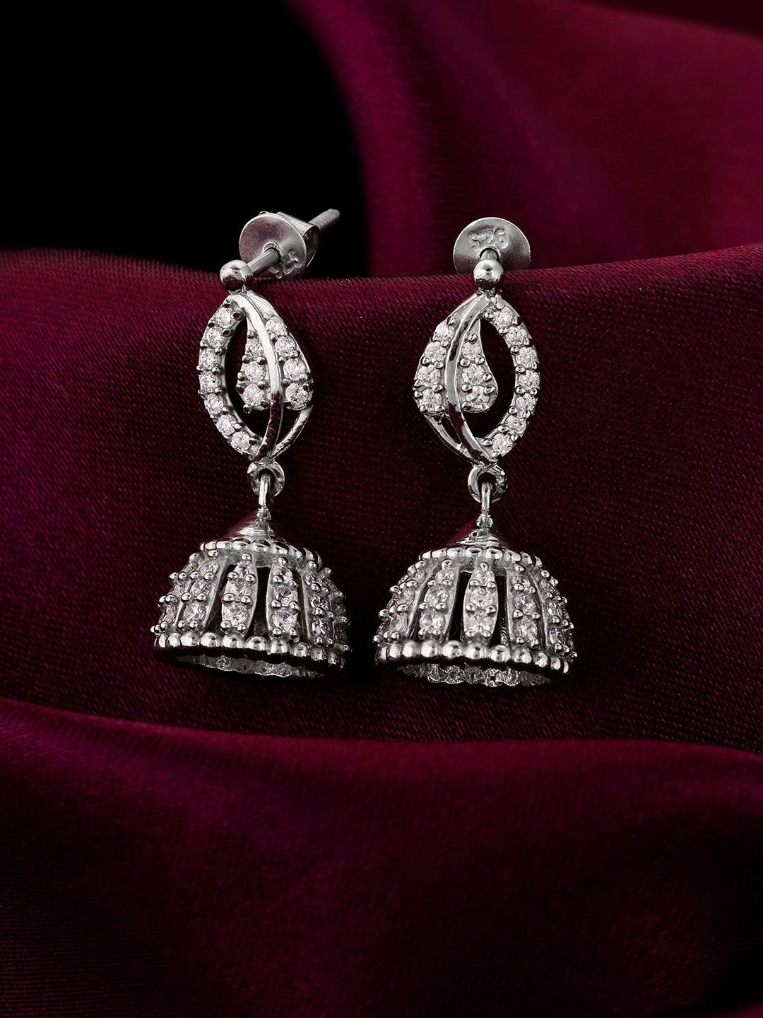 

GIVA 92.5 Sterling Silver Silver-Plated Contemporary Drop Earrings