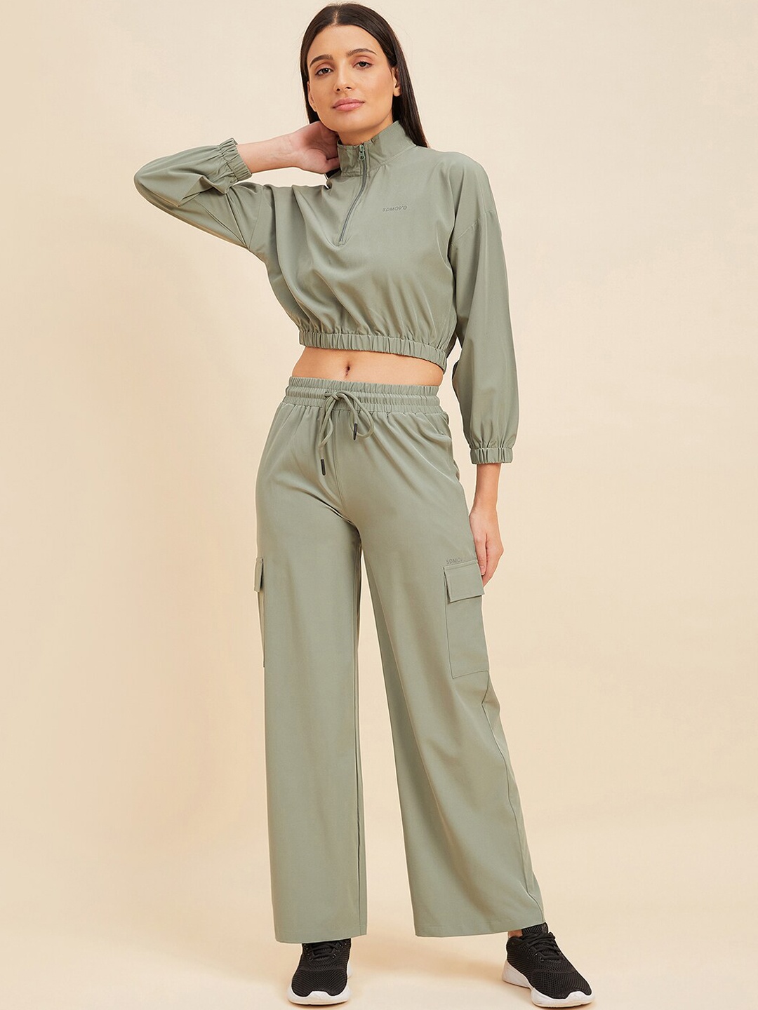 

Sweet Dreams Women Green Top with Trousers
