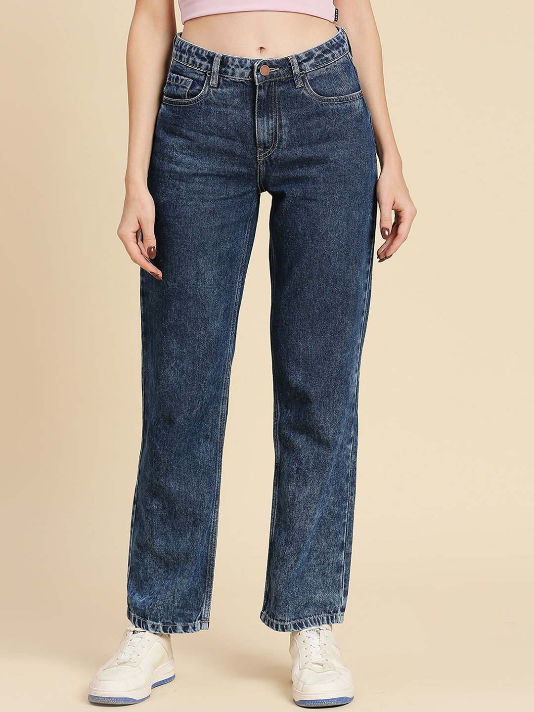 

DressBerry Women Blue Mid-Rise Clean Look Jeans