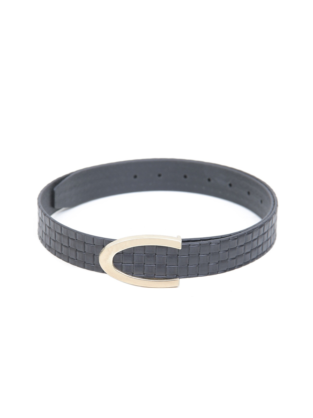 

Calvadoss Boys Textured Leather Belt, Black