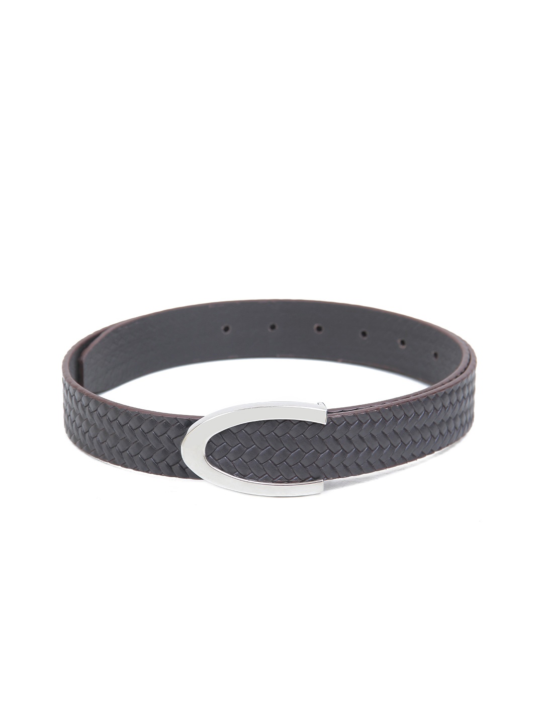 

Calvadoss Boys Textured Leather Belt, Brown