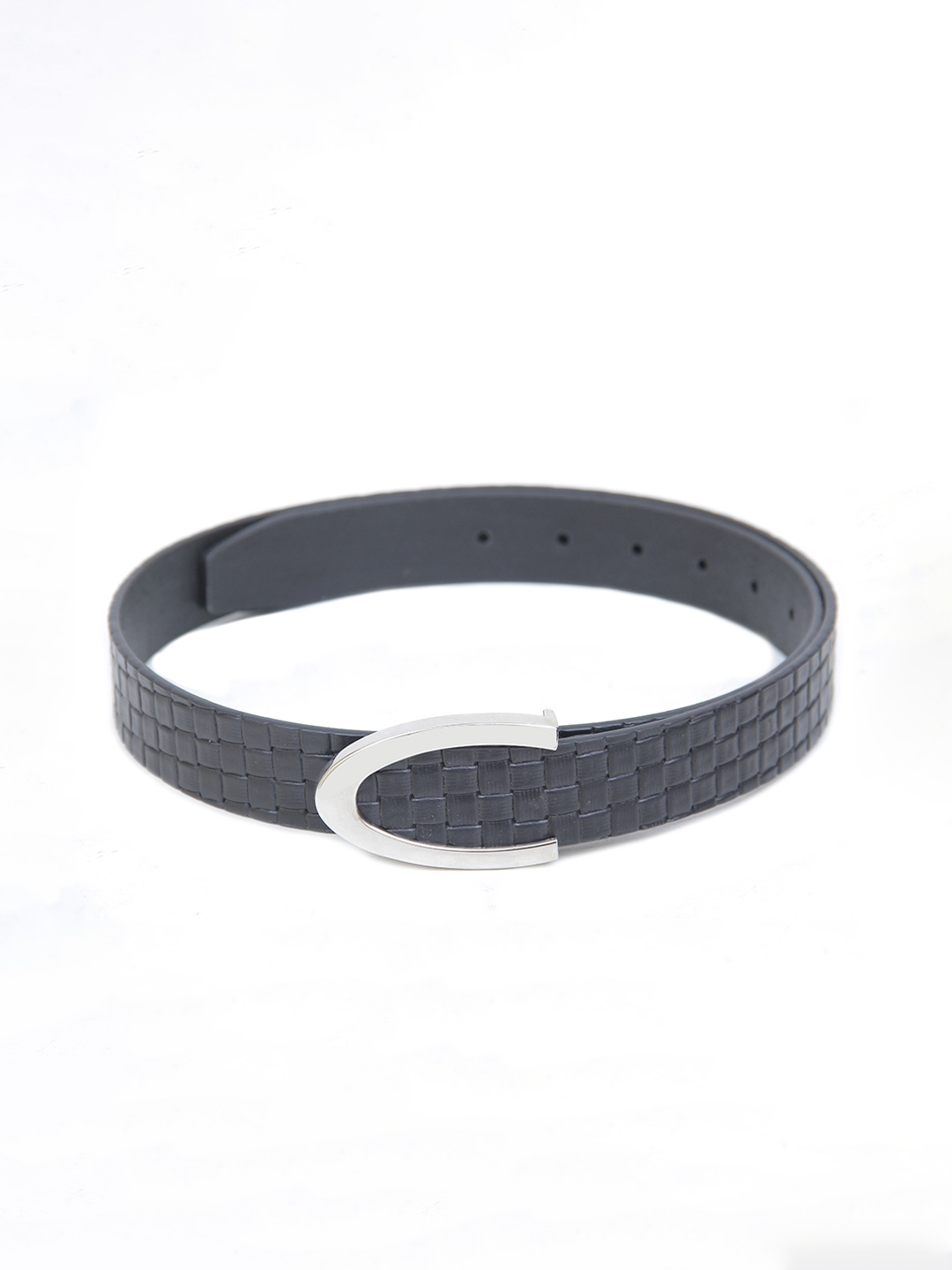 

Calvadoss Boys Textured Leather Belt, Black