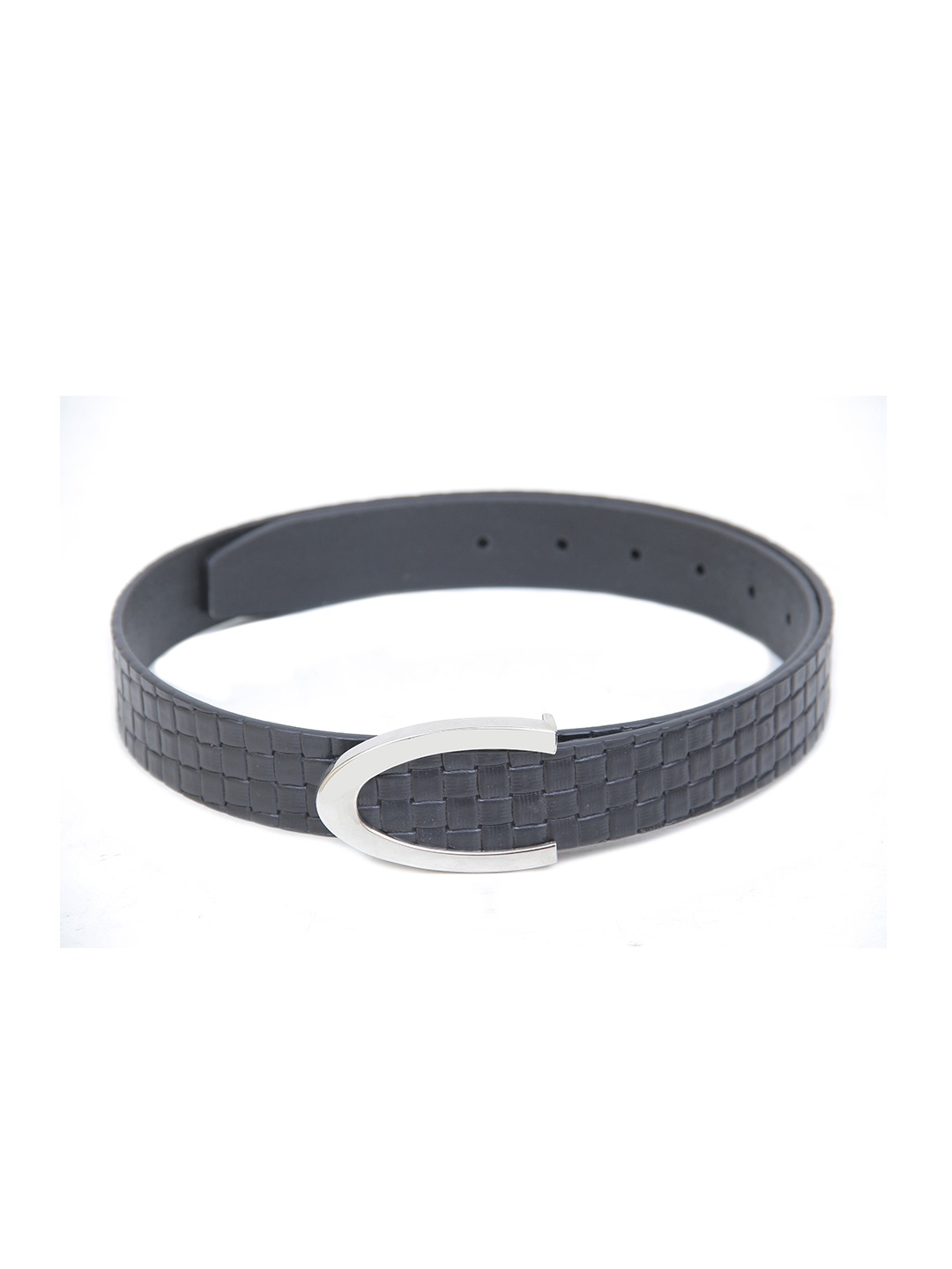 

Calvadoss Men Textured Leather Belt, Black