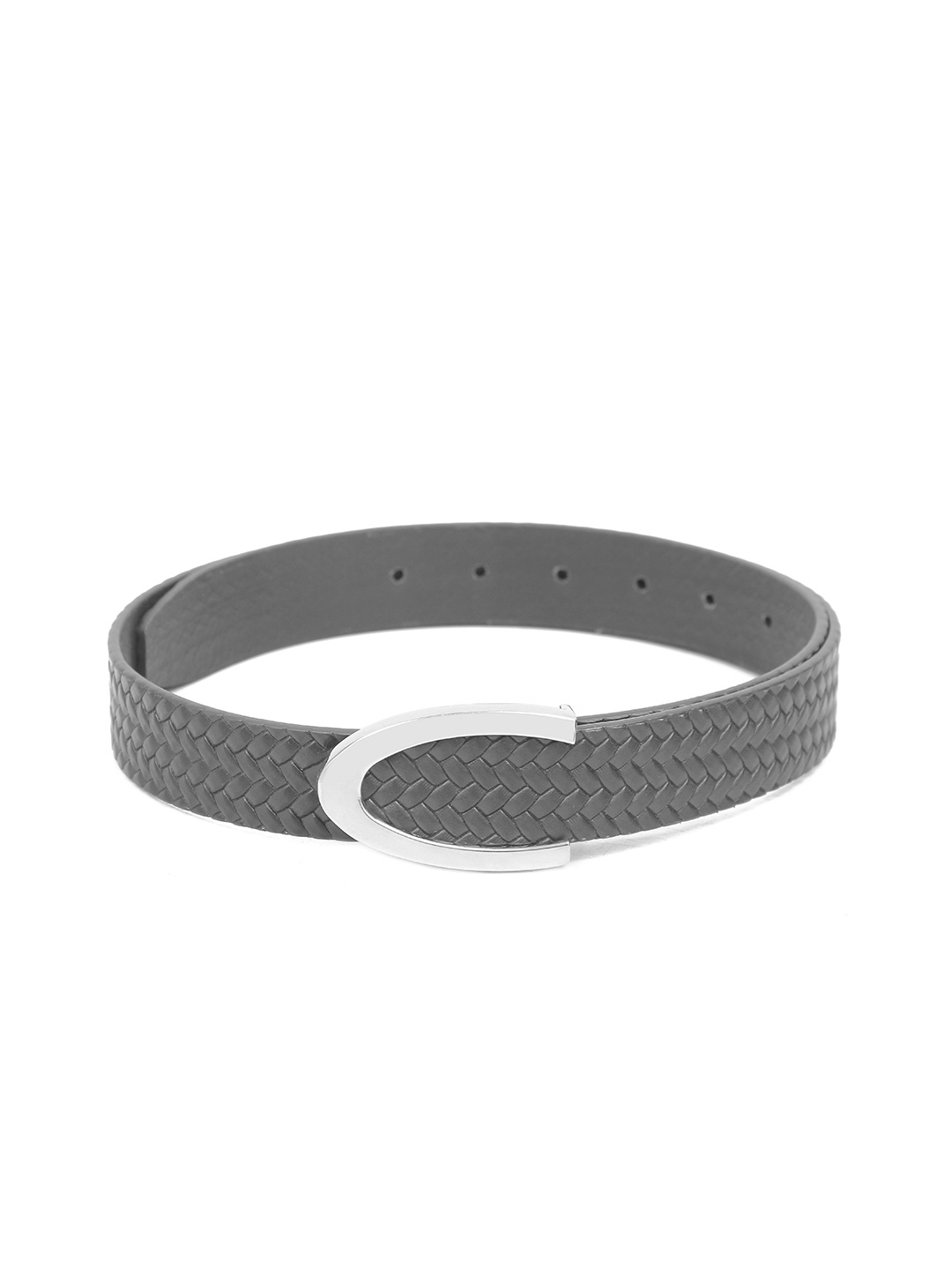 

Calvadoss Women Textured Leather Belt, Black