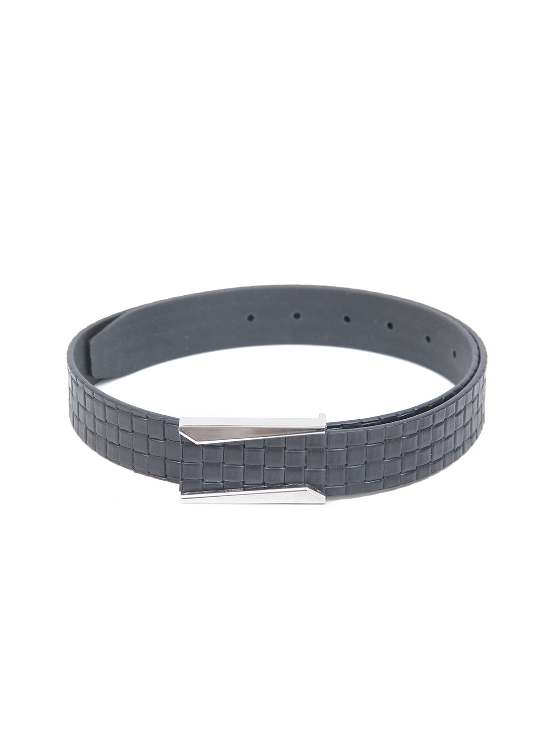 

Calvadoss Girls Textured Leather Belt, Black