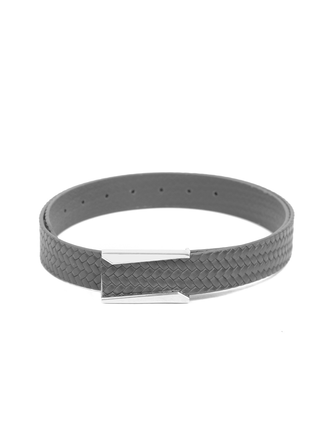 

Calvadoss Men Textured Leather Belt, Black