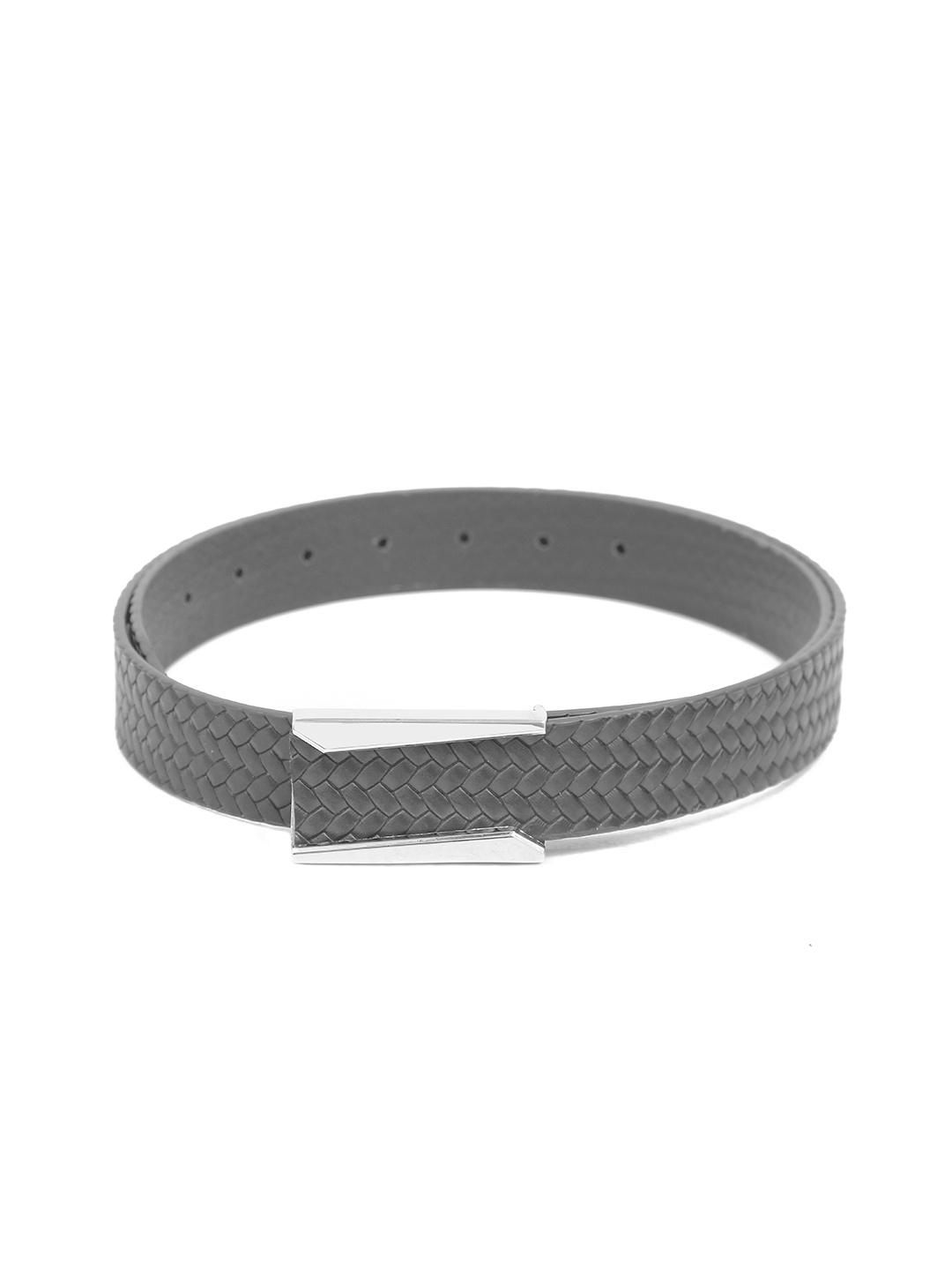 

Calvadoss Women Textured Leather Belt, Black
