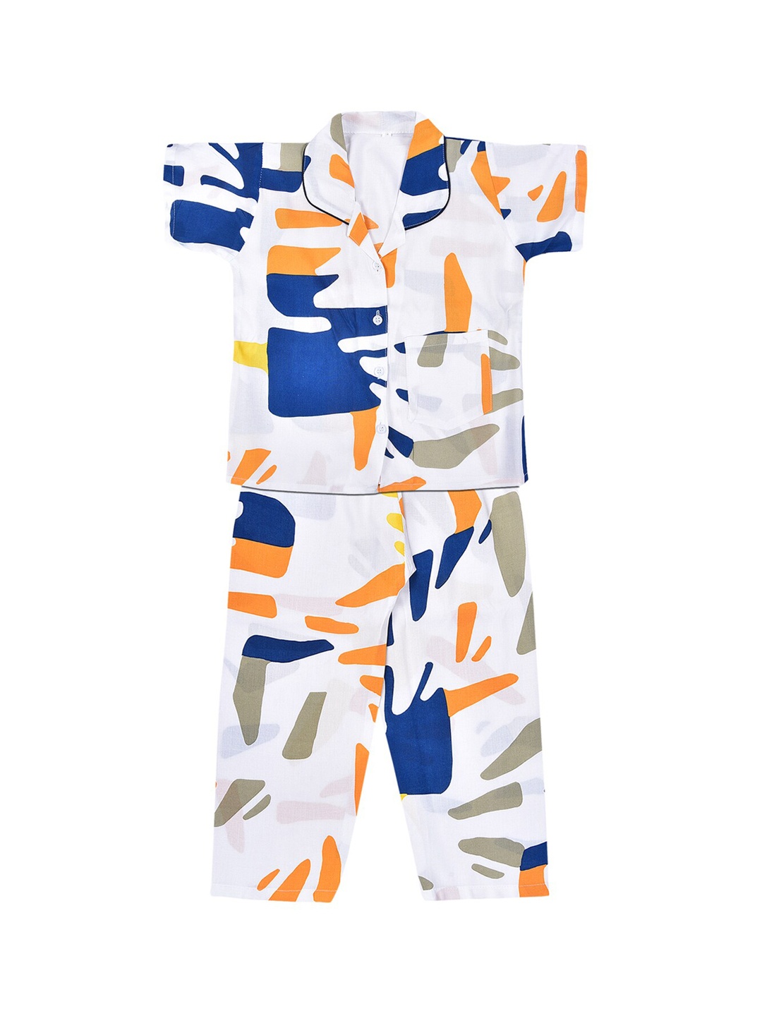 

Wish Karo Boys Printed Night suit, White