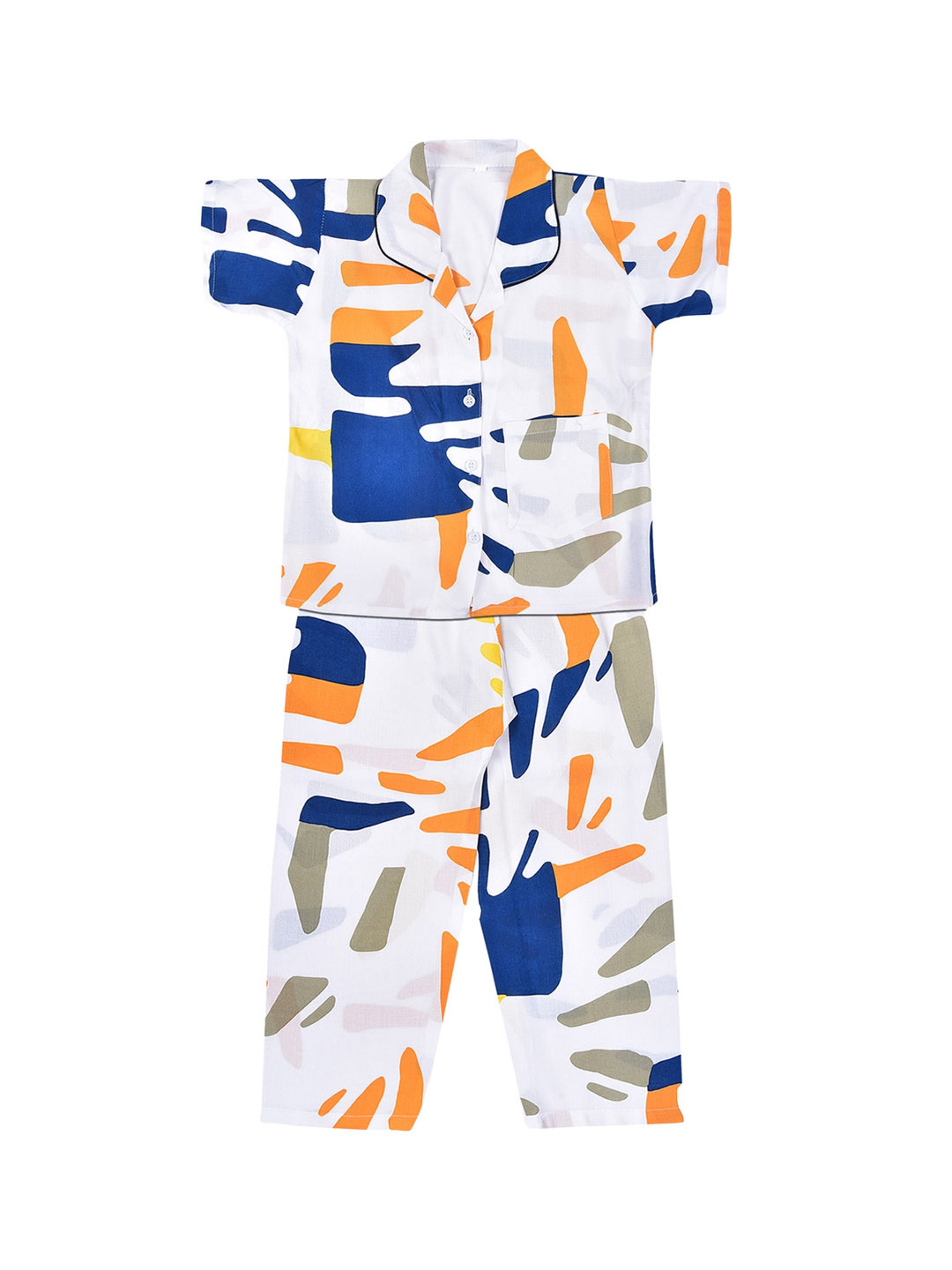 

Wish Karo Boys Printed Night suit, White