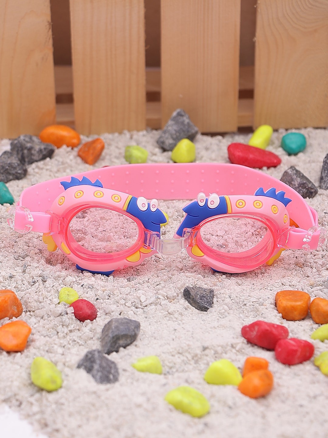 

PASSION PETALS Kids Anti-Fog Swimming Fish Goggles, Pink