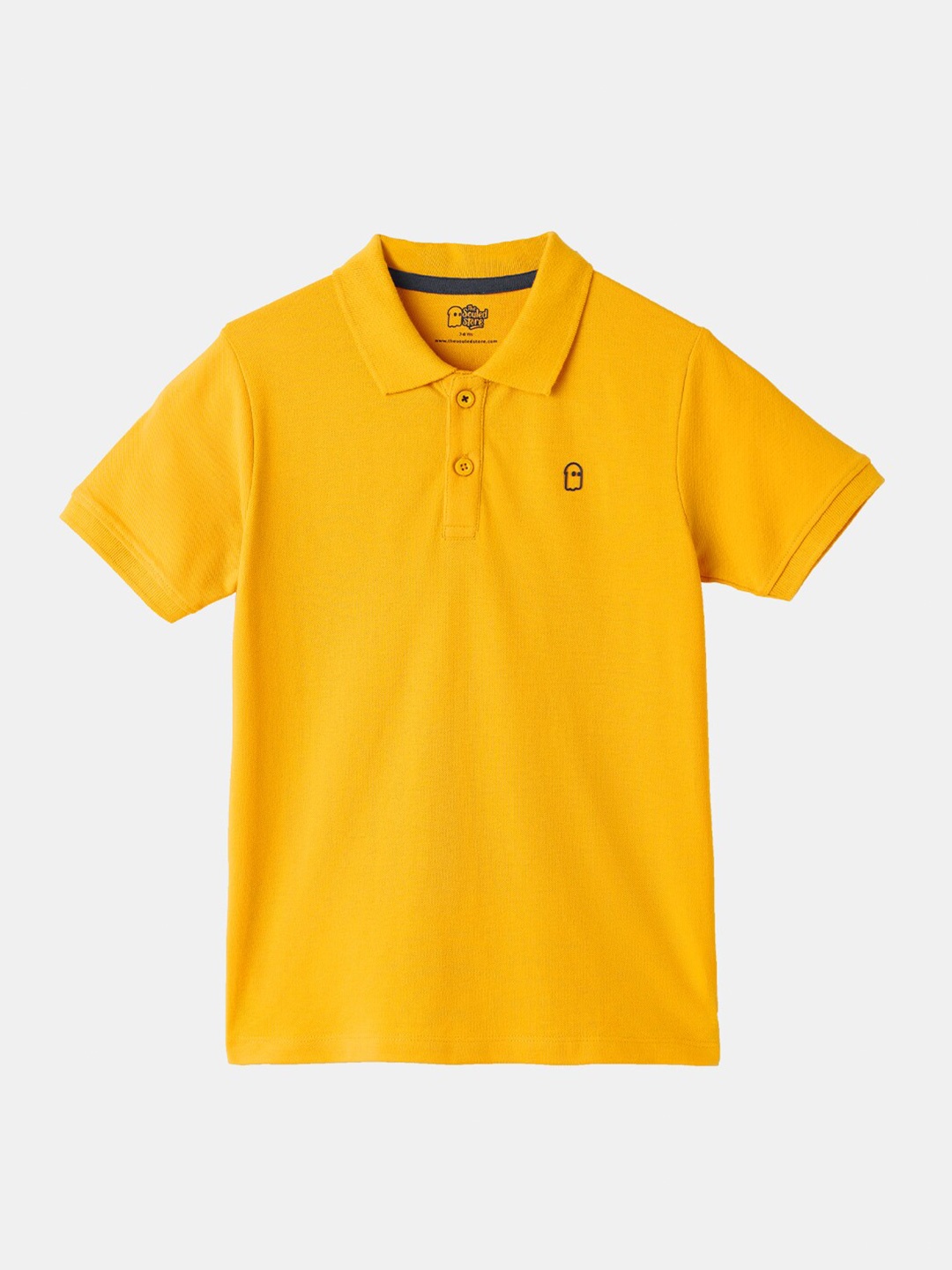 

The Souled Store Boys Yellow Polo Collar Pure Cotton T-shirt