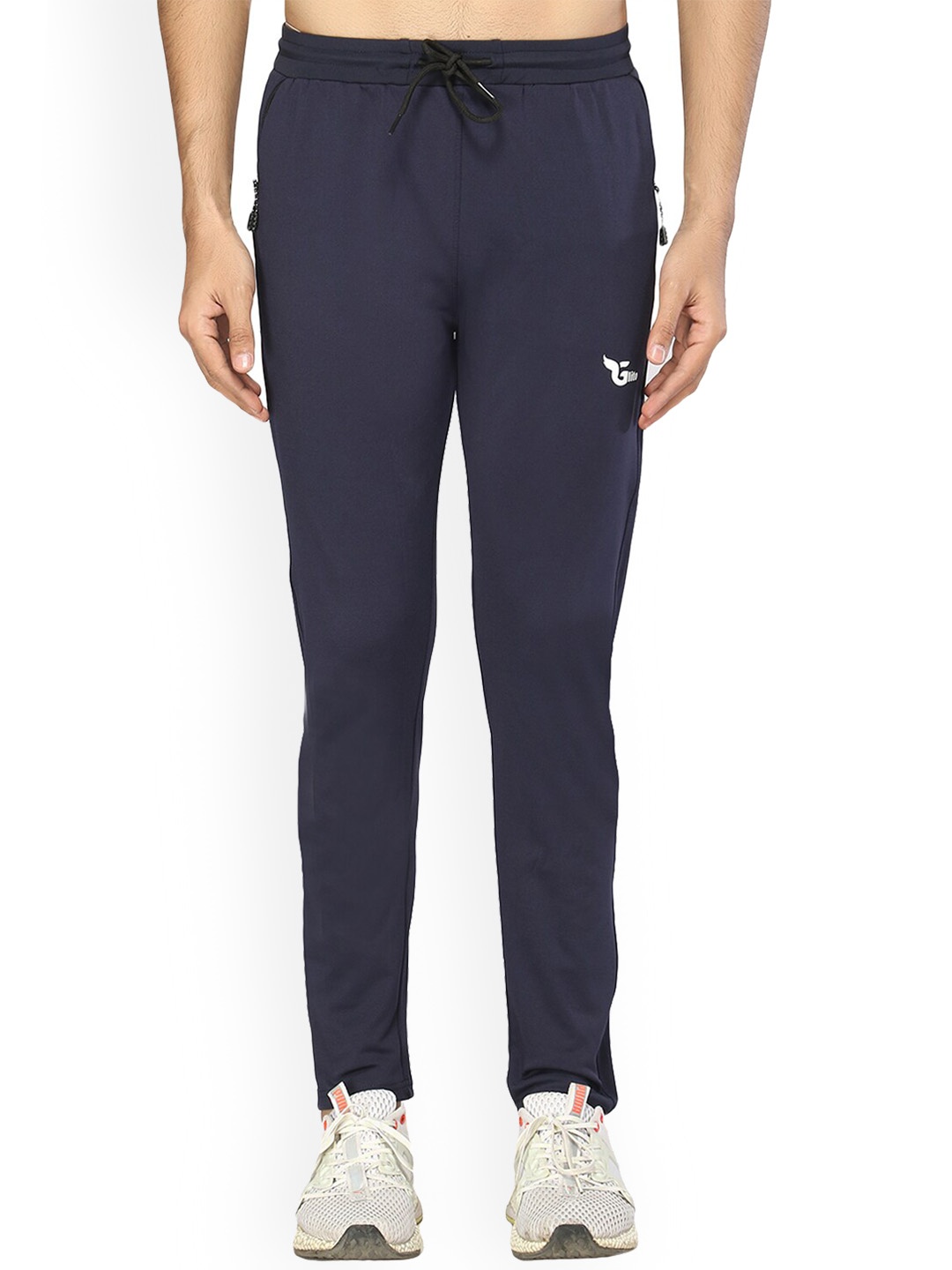 

GLITO Men Stretchable Track Pants, Navy blue