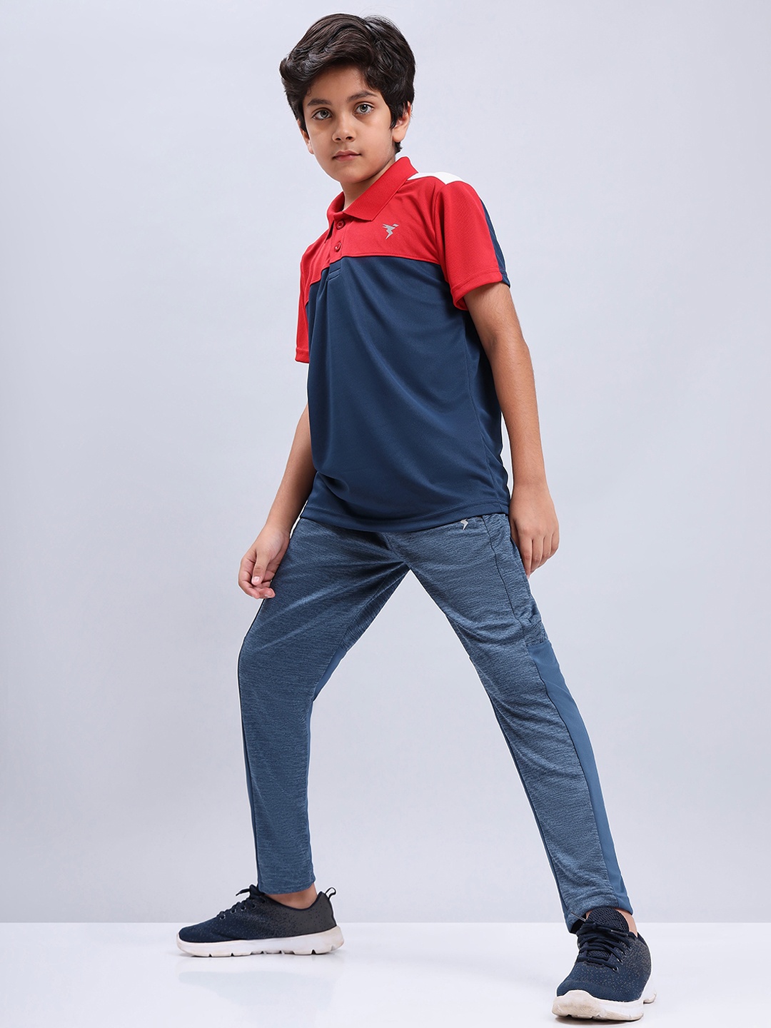 

Technosport Boys Rapid Dry Active Slim Fit Track Pants, Navy blue