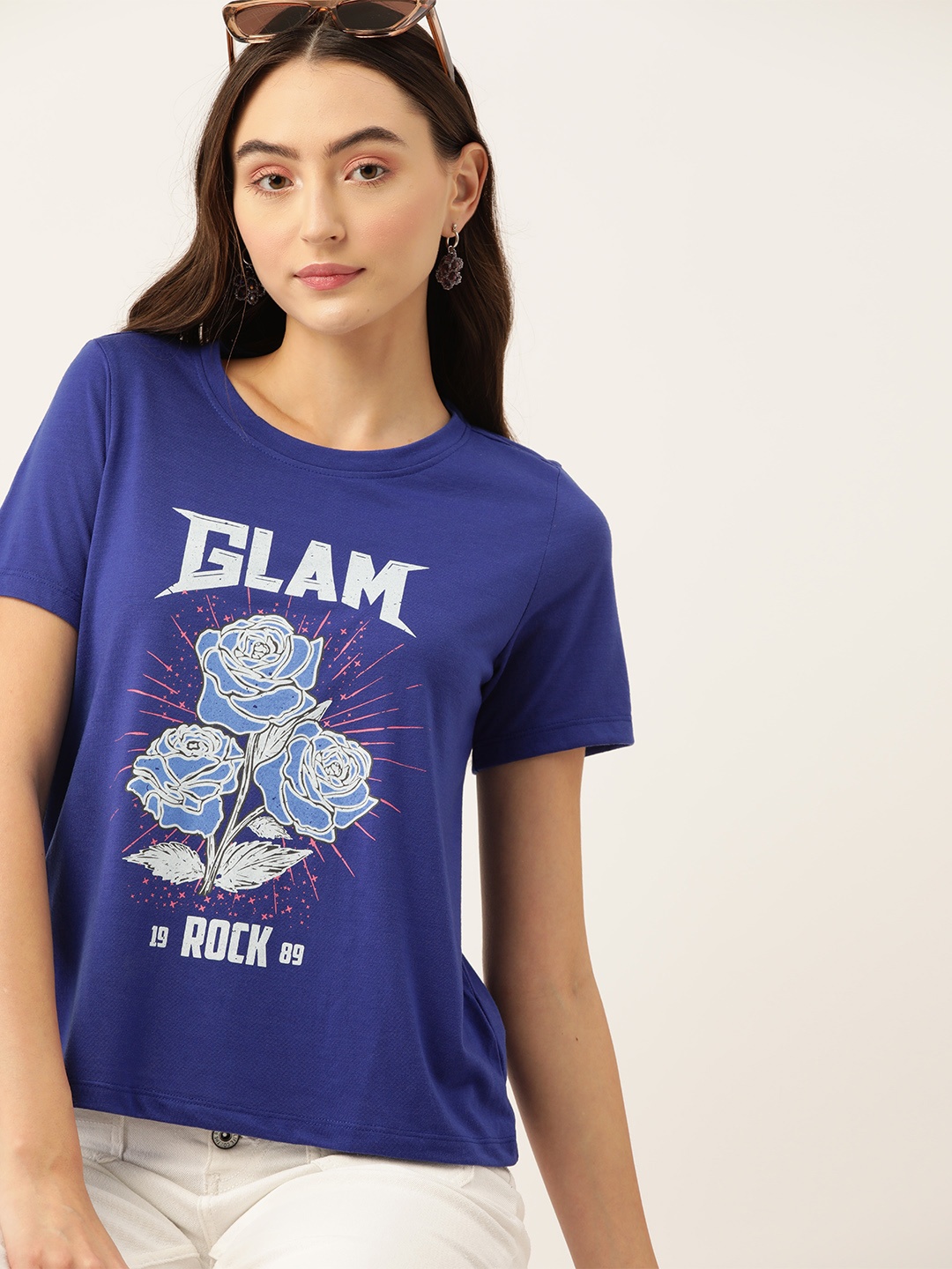 

DressBerry Typography Printed T-shirt, Blue