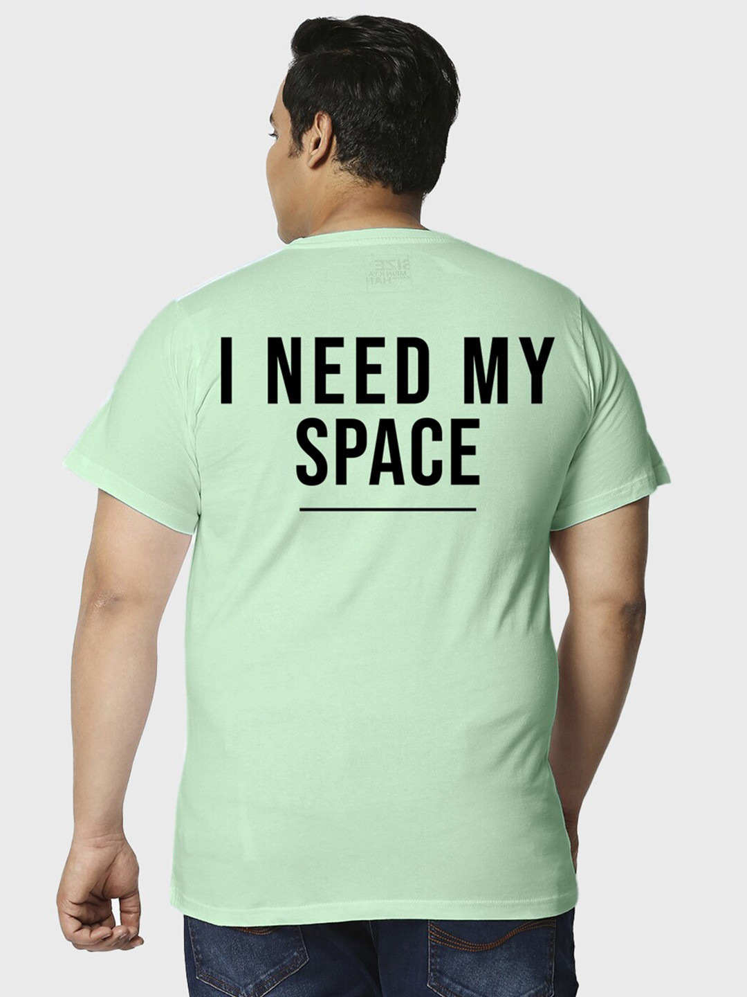 

Bewakoof x Official NASA Merchandise Typography Print Plus Size T-shirt, Green