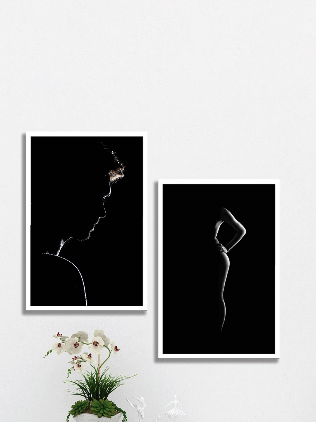 

SAF Black & White 2 Pieces Framed Painting Wall Art