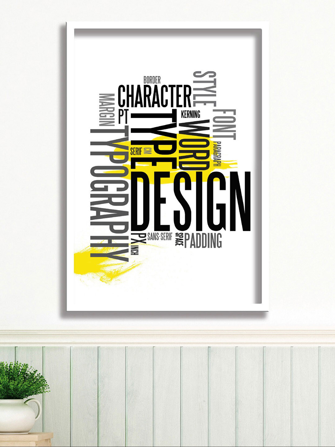 

SAF Black & White Painting Wall Art
