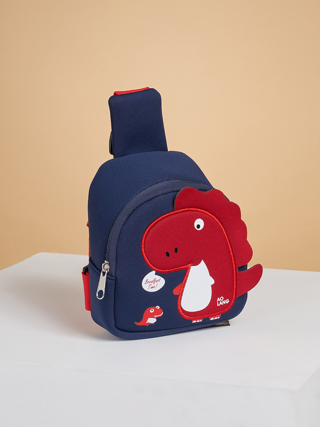 

Pantaloons Junior Boys Crossbody Backpack With Applique Detail, Navy blue