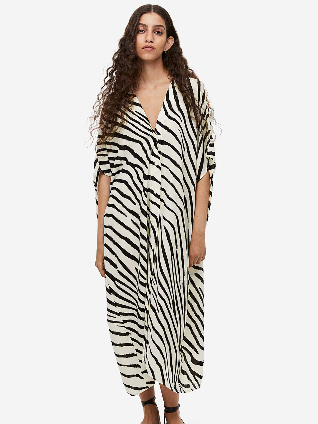 

H&M Oversized Kaftan Dress, White