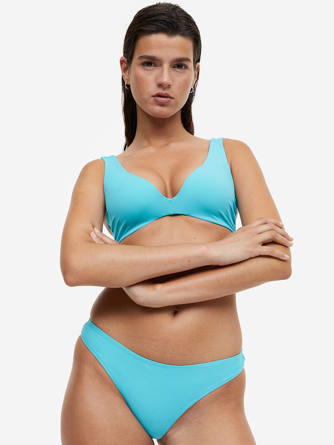 

H&M Women Bikini Bottoms, Turquoise blue