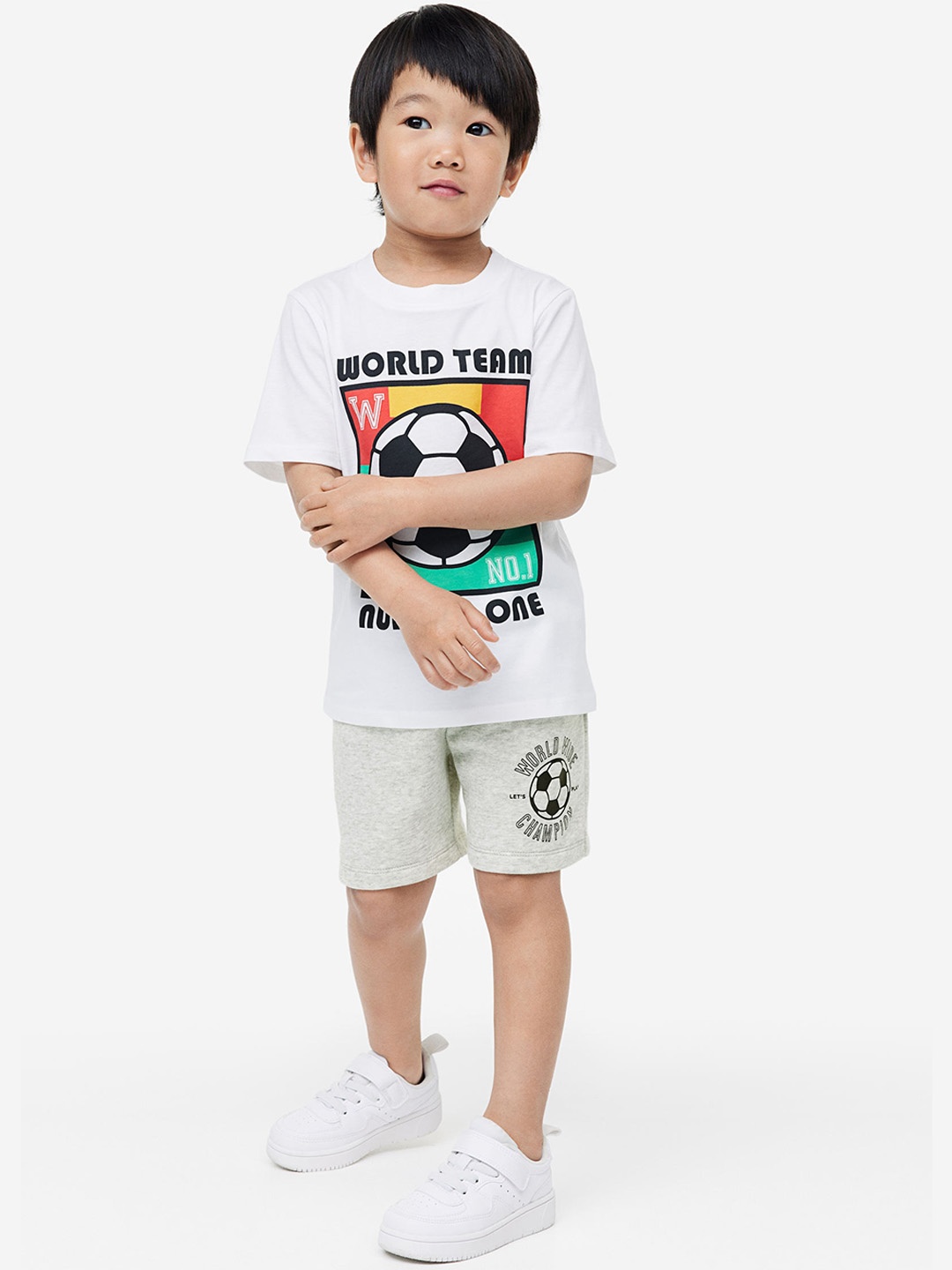 

H&M Boys Sweatshirt shorts, Grey