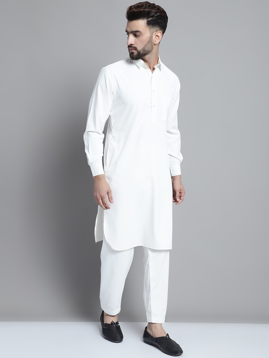 

Jompers Pathani Kurta with Pyjama, White