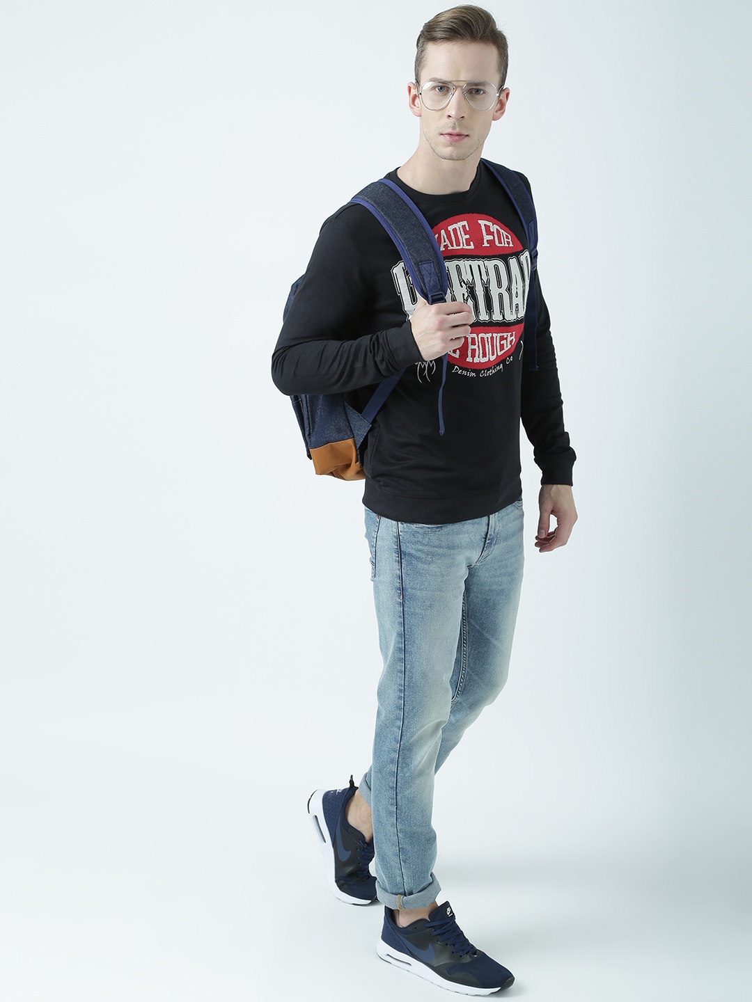 

Huetrap Men Black Printed Sweatshirt