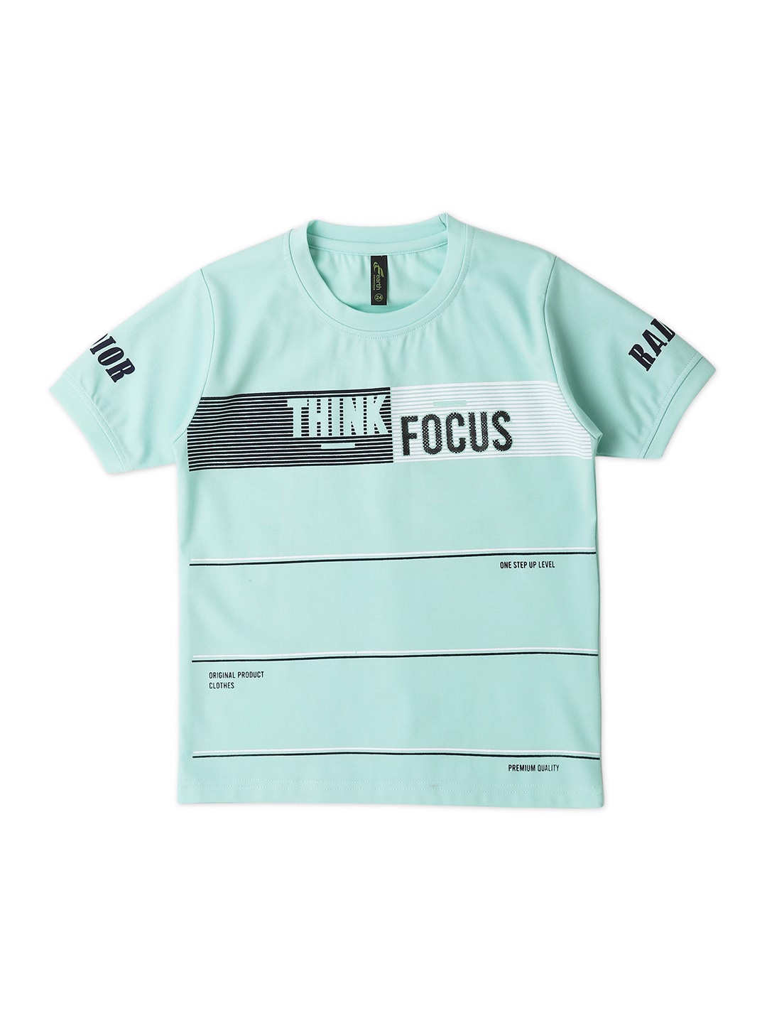 

earth conscious Boys Typography Printed T-shirt, Green