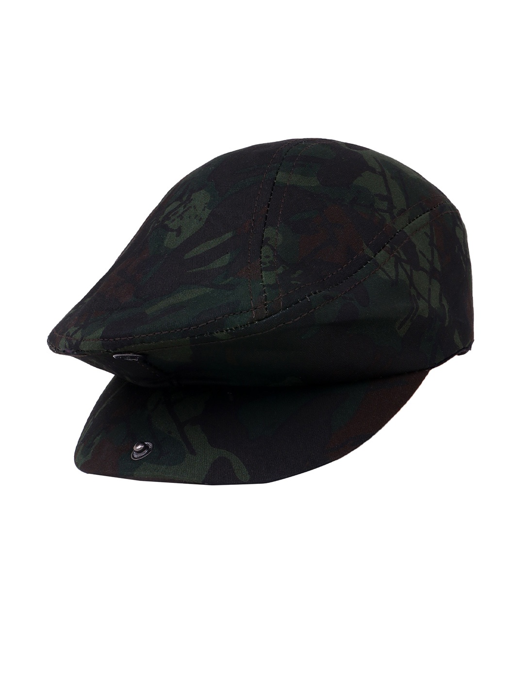 

Zacharias Men Camouflage Printed Cotton Ascot Cap, Navy blue