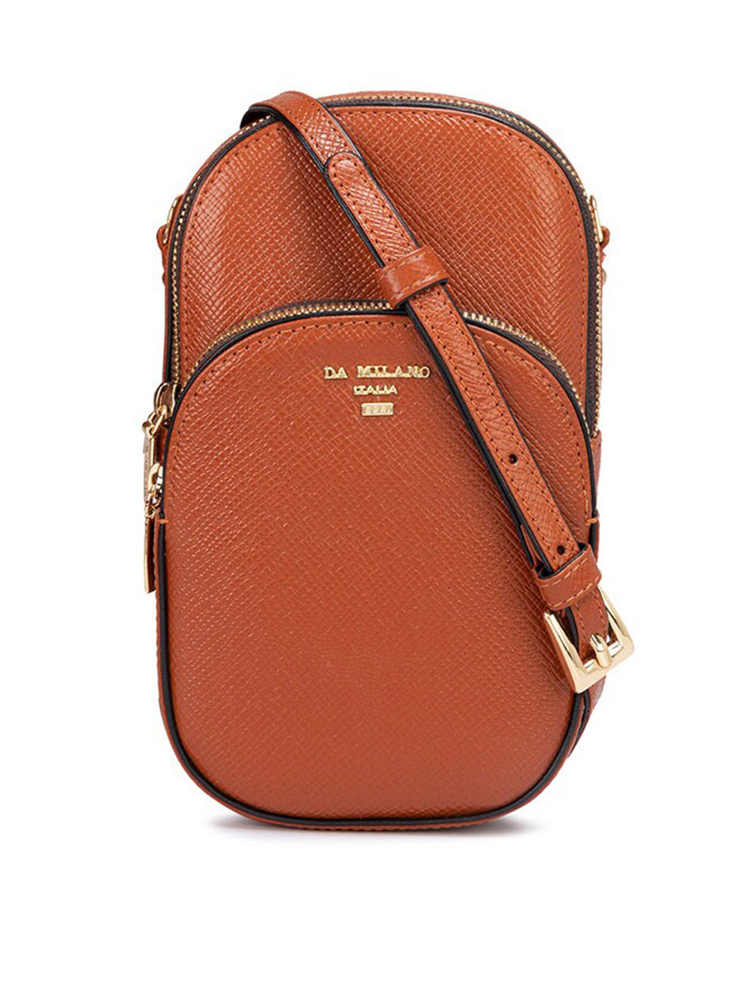 

Da Milano Leather Sling Bag, Brown
