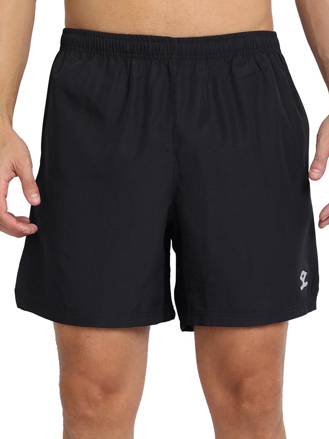 

Shrey Men Mid-Rise Sports Shorts, Black
