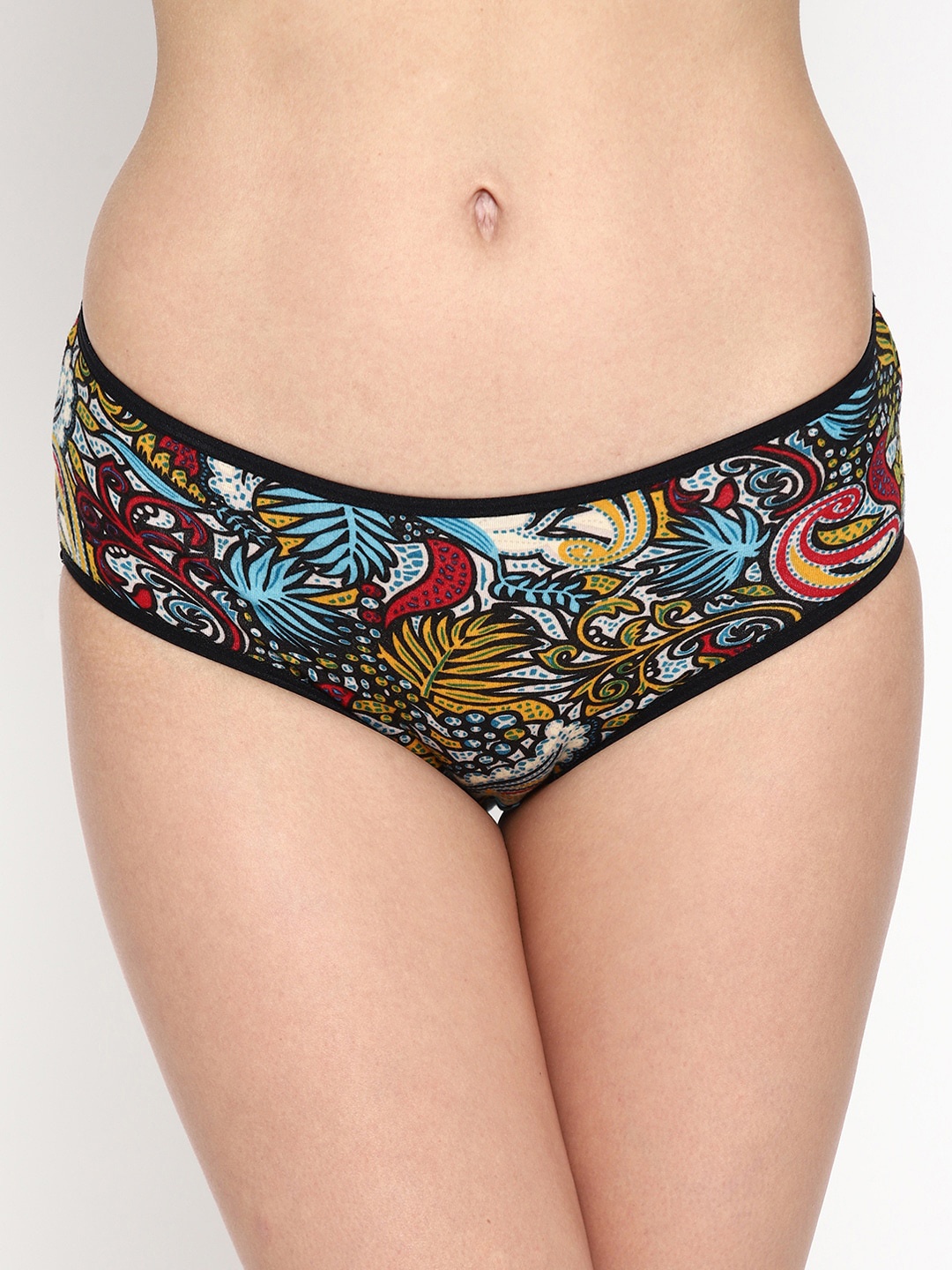 

Skidlers Women Pack of 3 Printed Hipster Briefs, Black