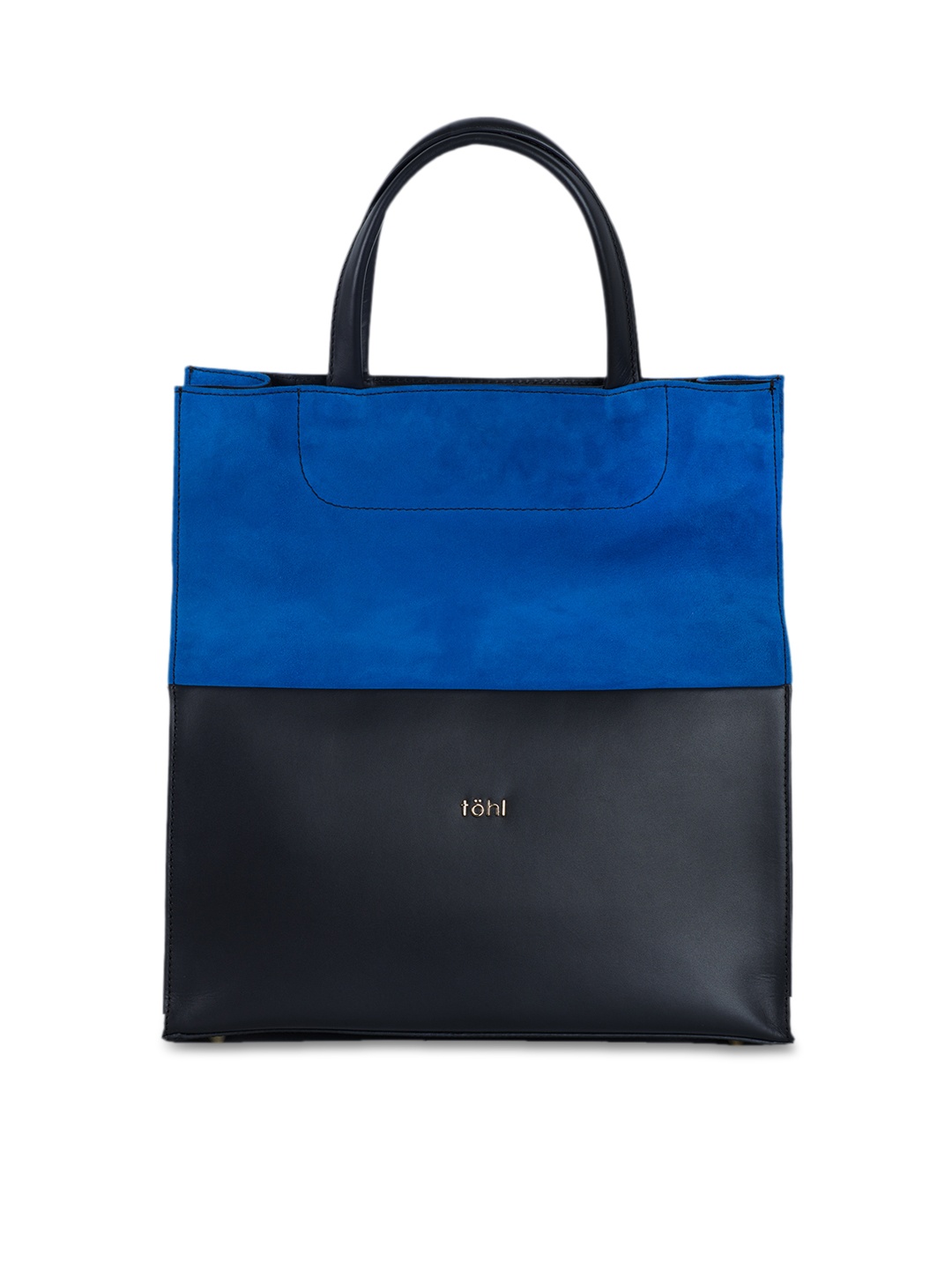 

tohl Black & Blue Solid Handheld Bag
