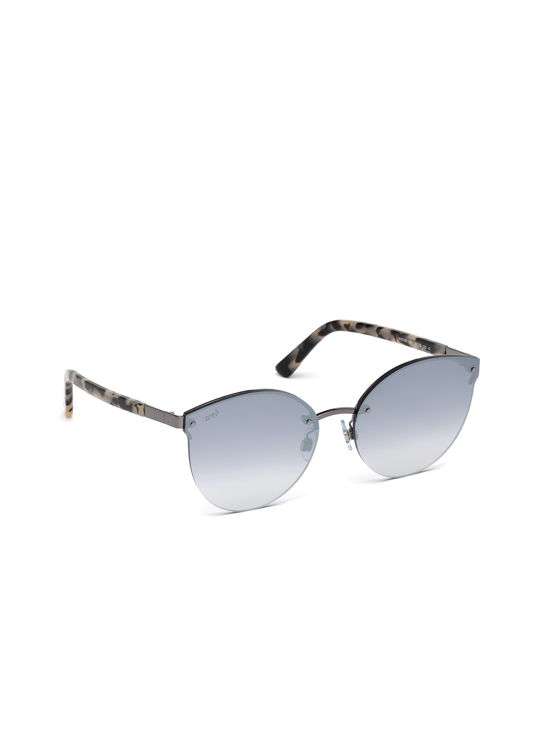 

WEB EYEWEAR Women Round Sunglasses With UV Protected Lens WE0197 59 08C, Grey