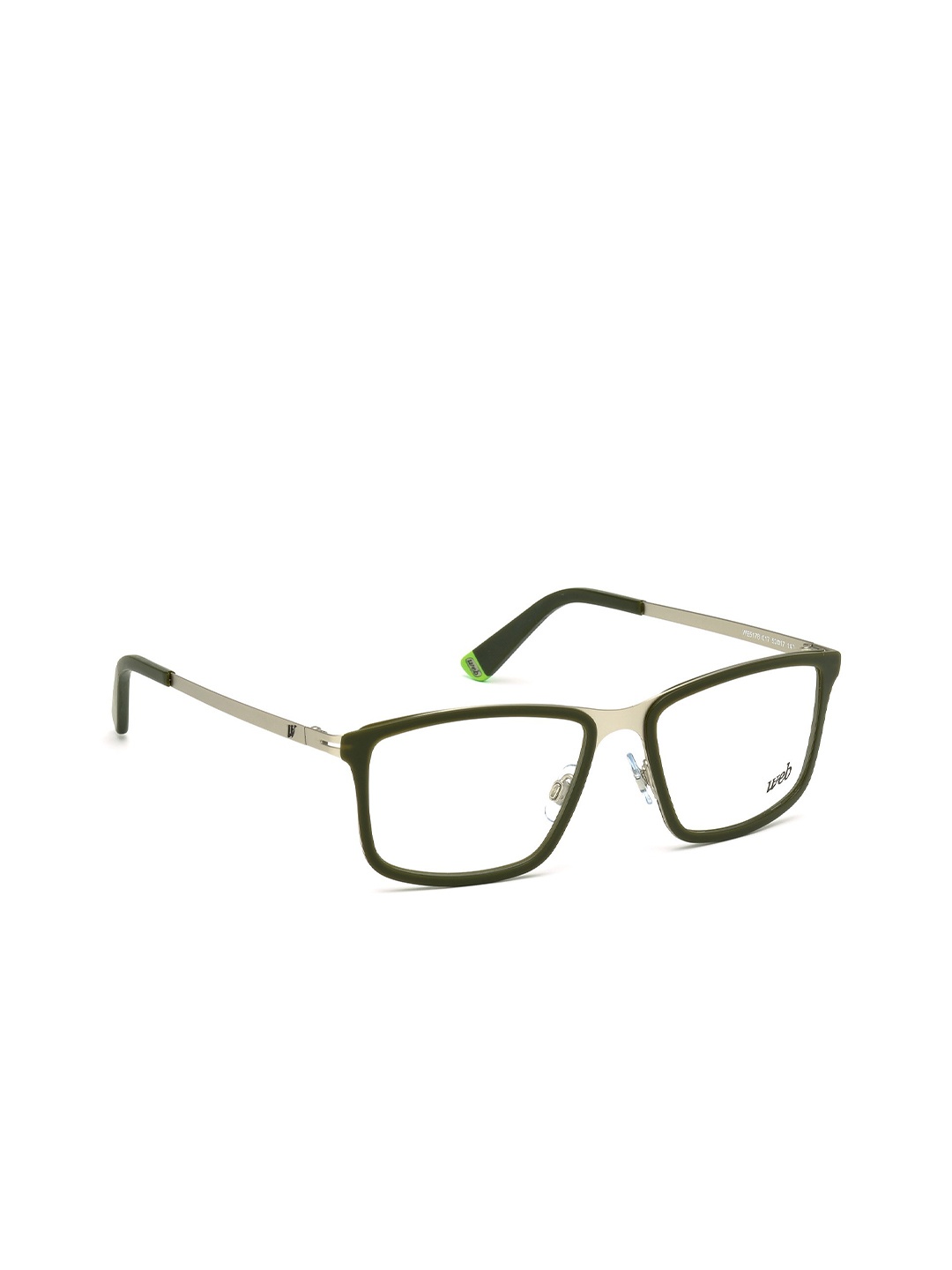 

WEB EYEWEAR Men Full Rim Square Frames, Silver