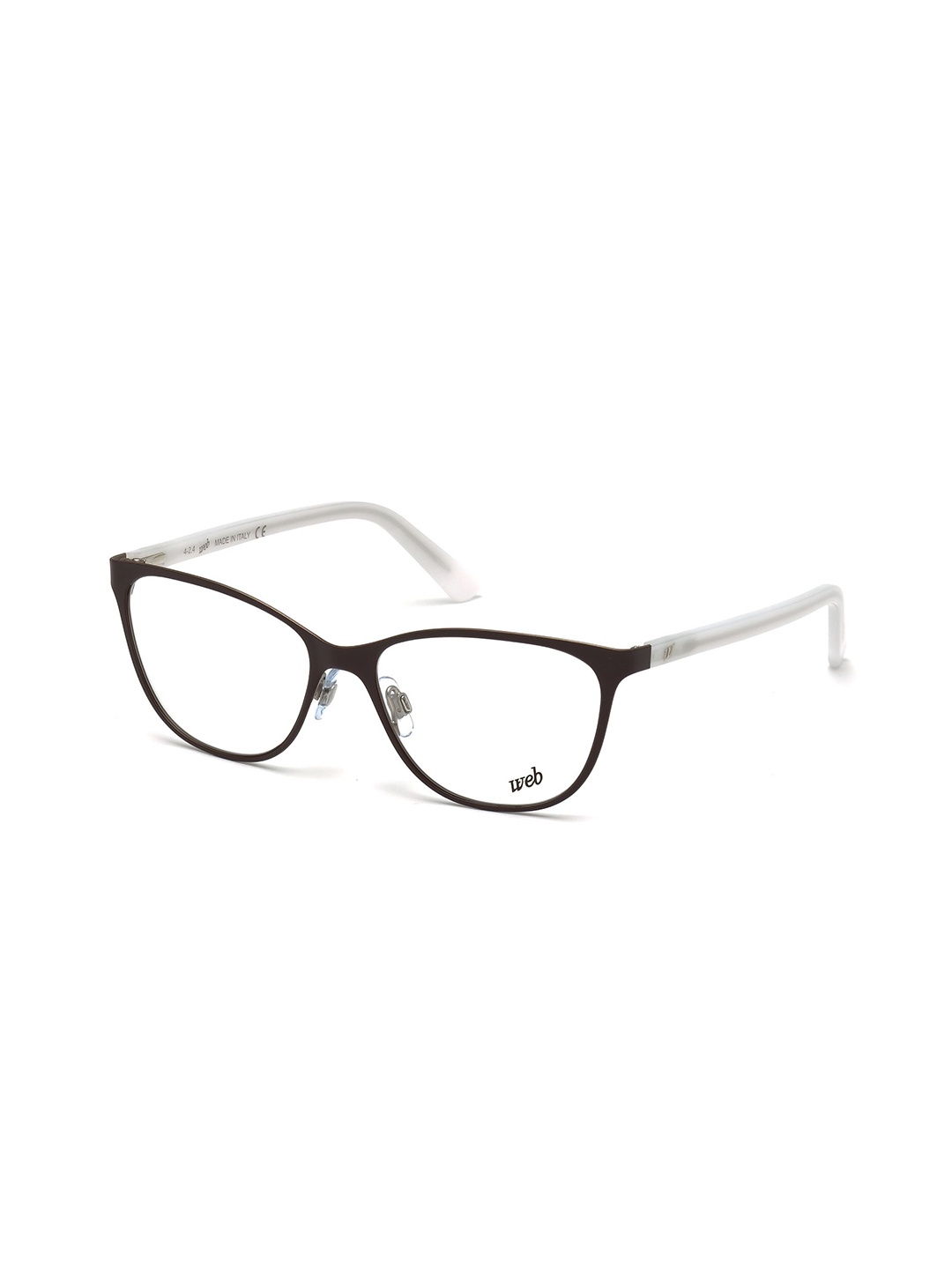 

WEB EYEWEAR Women Full Rim Oval Frames, Transparent