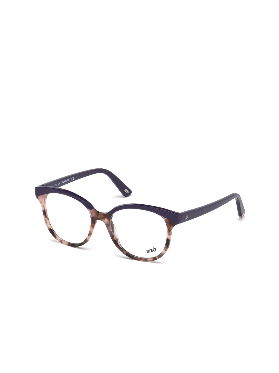 

WEB EYEWEAR Women Abstract Full Rim Oval Frames WE5196 50 056, Brown