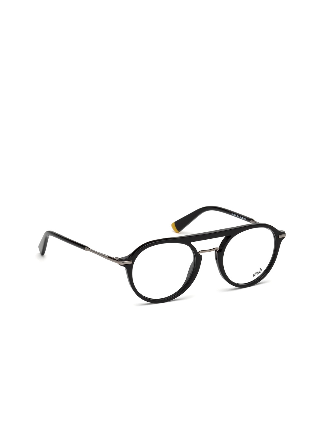 

WEB EYEWEAR Men Full Rim Round Frames WE5234 50 001, Black