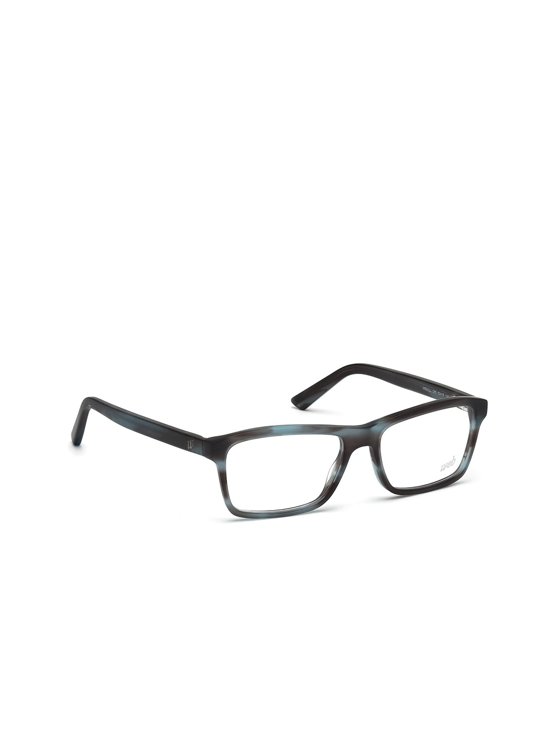 

WEB EYEWEAR Men Abstract Full Rim Rectangle Frames WE5155 53 085, Blue