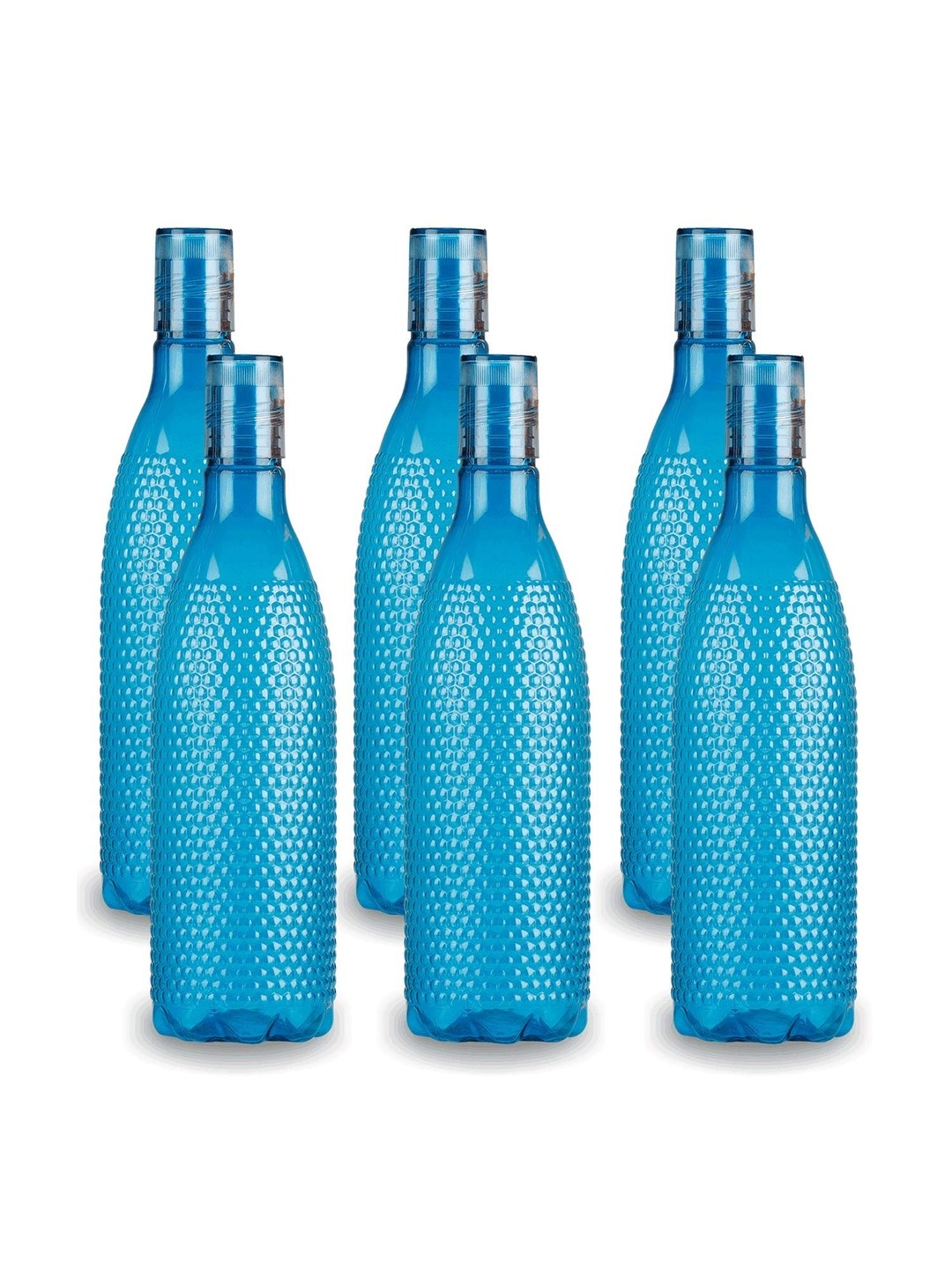 

SOPL-OLIVEWARE Blue 6-Pieces Textured Air Tight Water Bottle 1 L Each