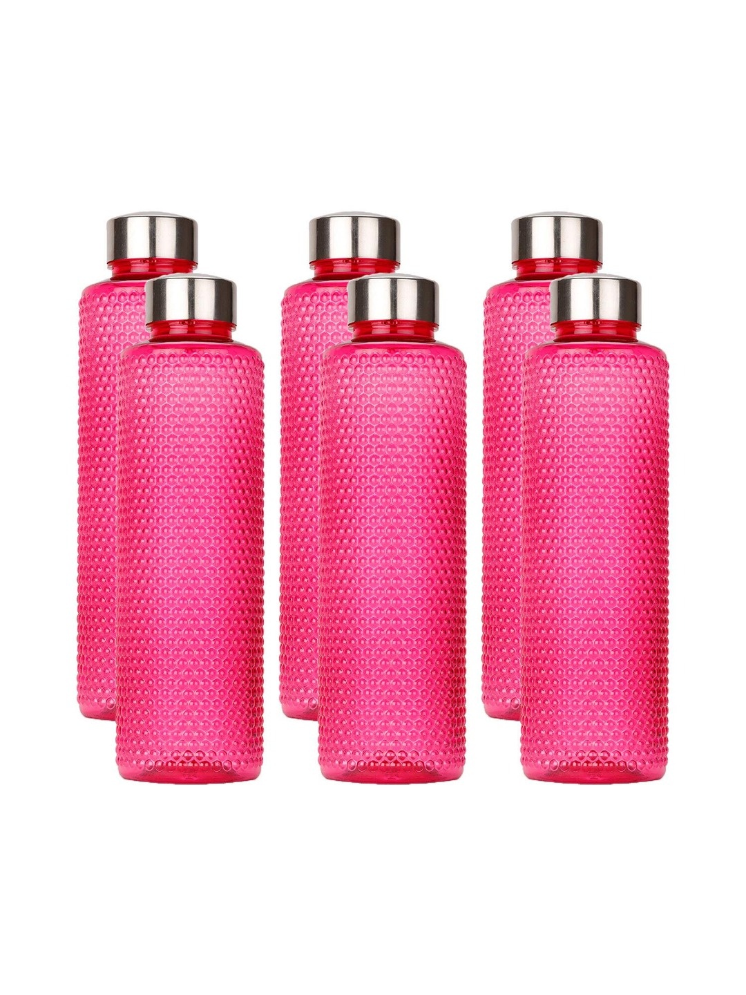 

SOPL-OLIVEWARE Pink 6-Pieces Air Tight Water Bottle 1L