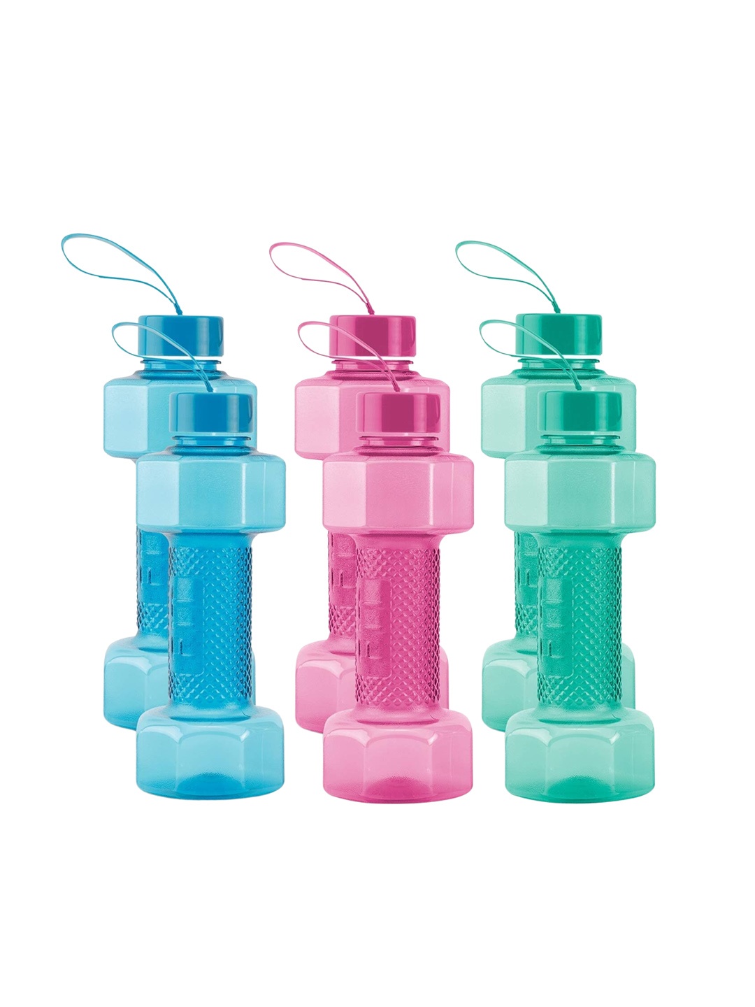 

SOPL-OLIVEWARE Blue & Green 6-Pieces Air-Tight & Refrigerator Safe Water Bottles 750 ml