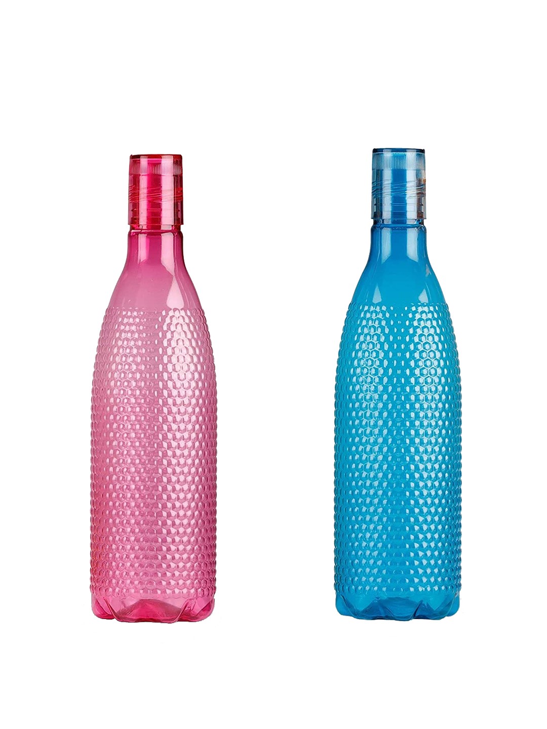 

SOPL-OLIVEWARE Pink & Blue 2 Pieces Air-Tight & Refrigerator Safe Water Bottles 1 L
