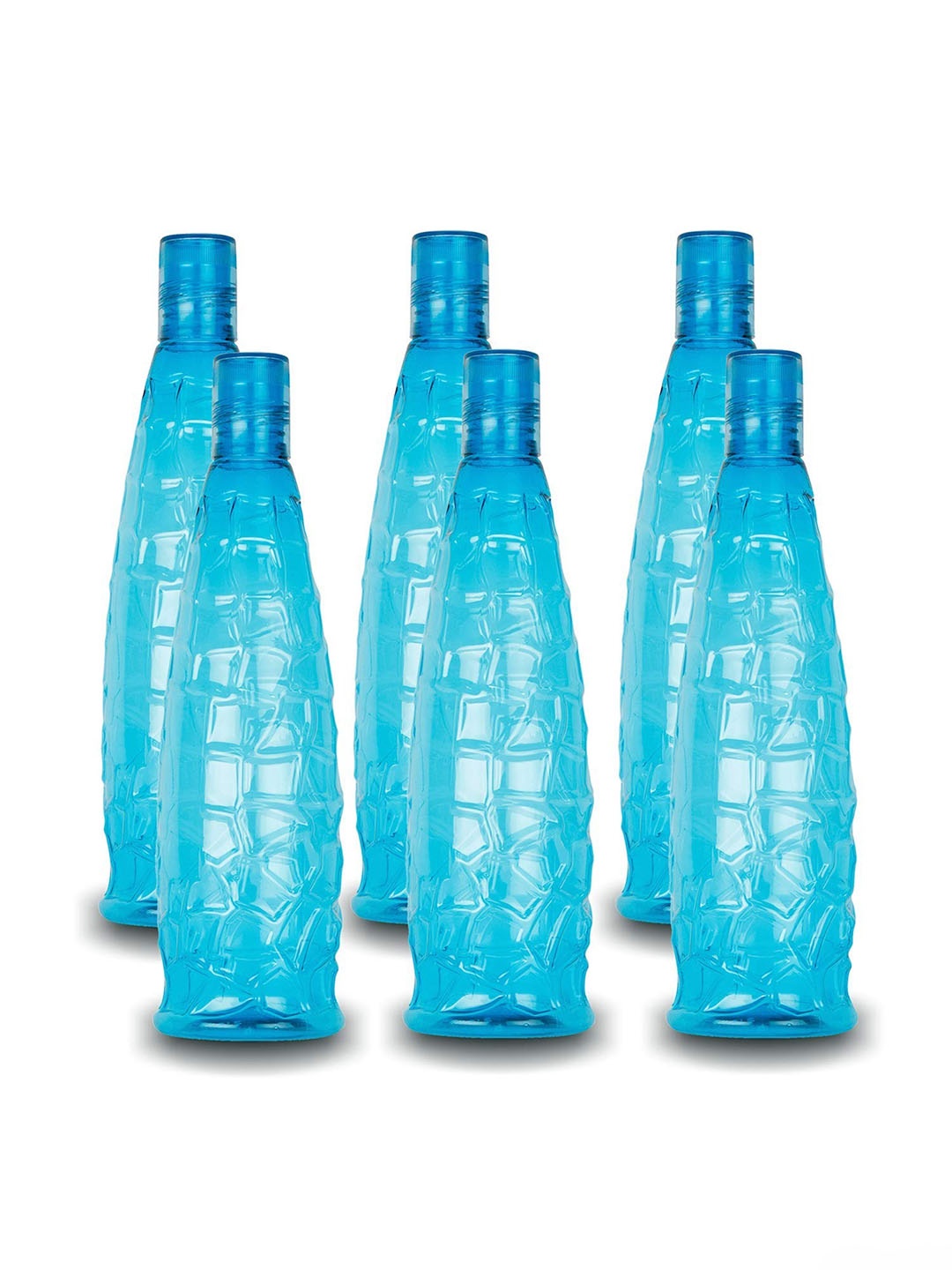 

SOPL-OLIVEWARE Blue 6 Pieces Air-Tight & Refrigerator Safe Water Bottles 1L each