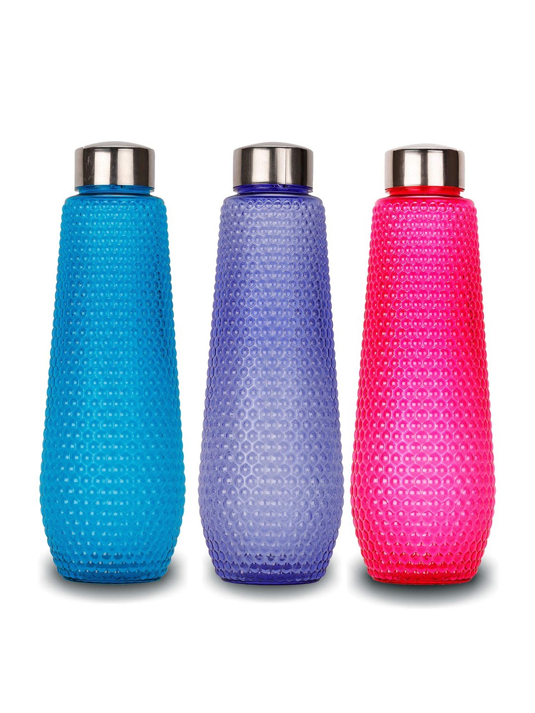 

SOPL-OLIVEWARE Blue & Pink 3-Pieces Odour Less Water Bottles 1L Each