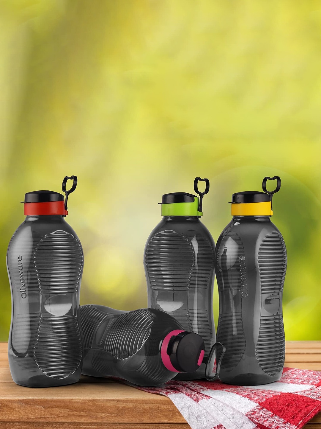 

SOPL-OLIVEWARE Black Air-Tight & Refrigerator Safe Water Bottles 2L
