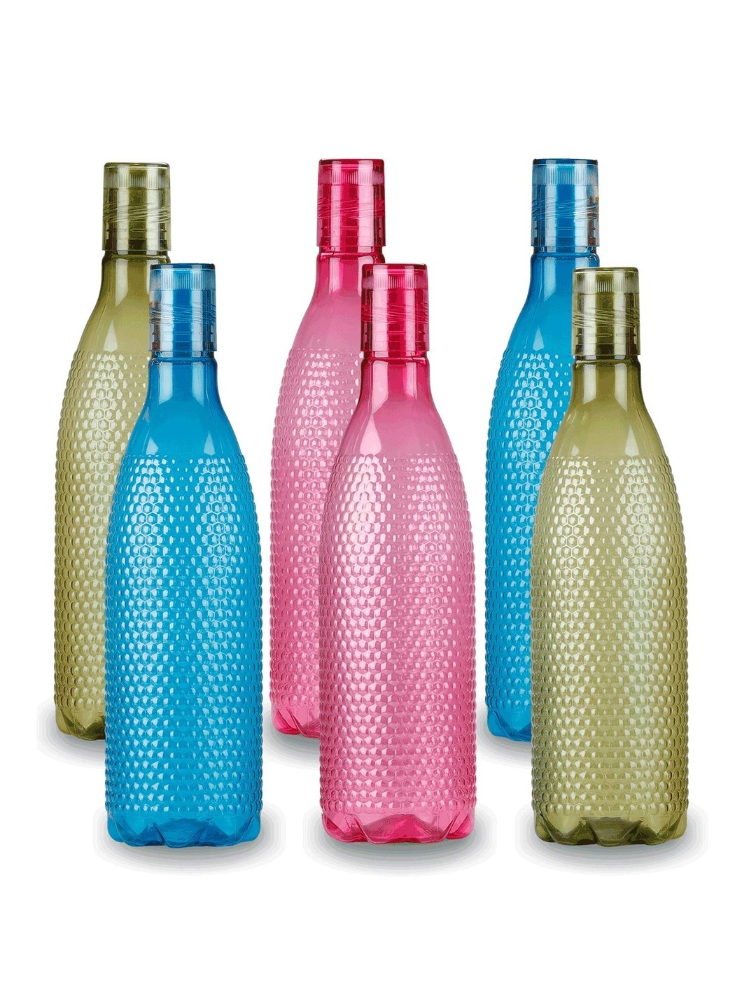 

SOPL-OLIVEWARE Blue & Green 6-Pieces Odour Less Water Bottles 1L Each